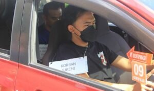 Rekonstruksi Pembunuhan Sopir Taksi Online di Bantul