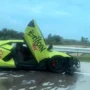 Kecelakaan Lamborghini Tabrak Ignis di Tol