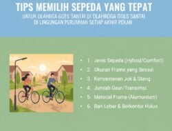 Tips Memilih Sepeda yang Tepat untuk Olahraga Gowes Santai di Lingkungan Perumahan Setiap Akhir Pekan